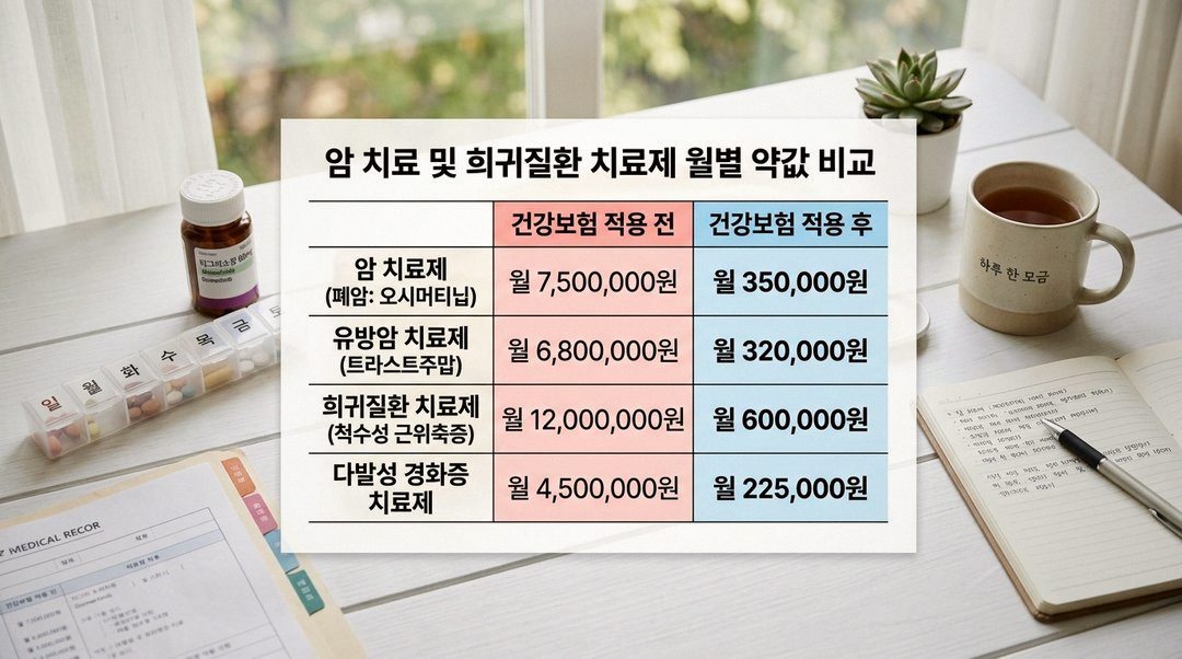 신약 건강보험 적용 대상 약품 목록