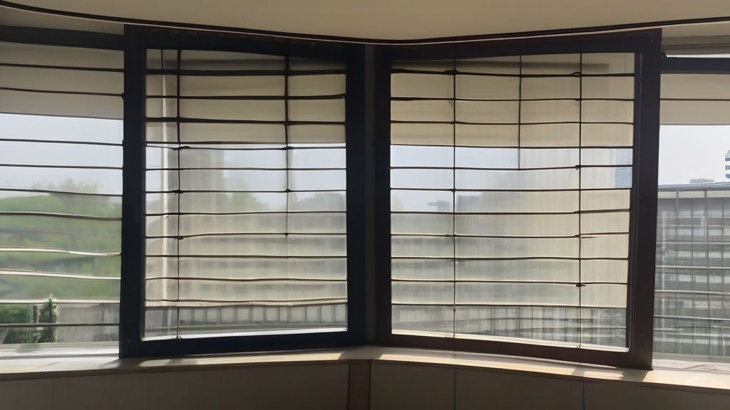 한국인 여성이 아침에 일어나 창밖을 보며 긍정 확언을 소리 내어 읽는 모습