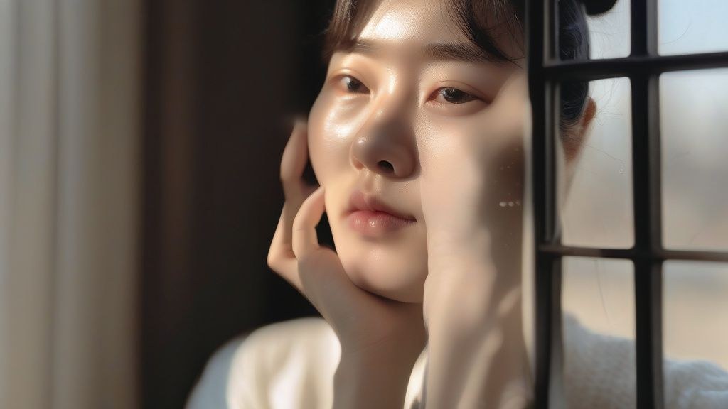 한국 카페에서 노트북으로 코딩을 배우는 20대 여성