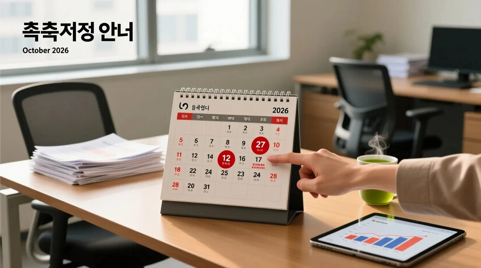 10월 정률제 정책 변화 흐름을 보여주는 달력 또는 타임라인